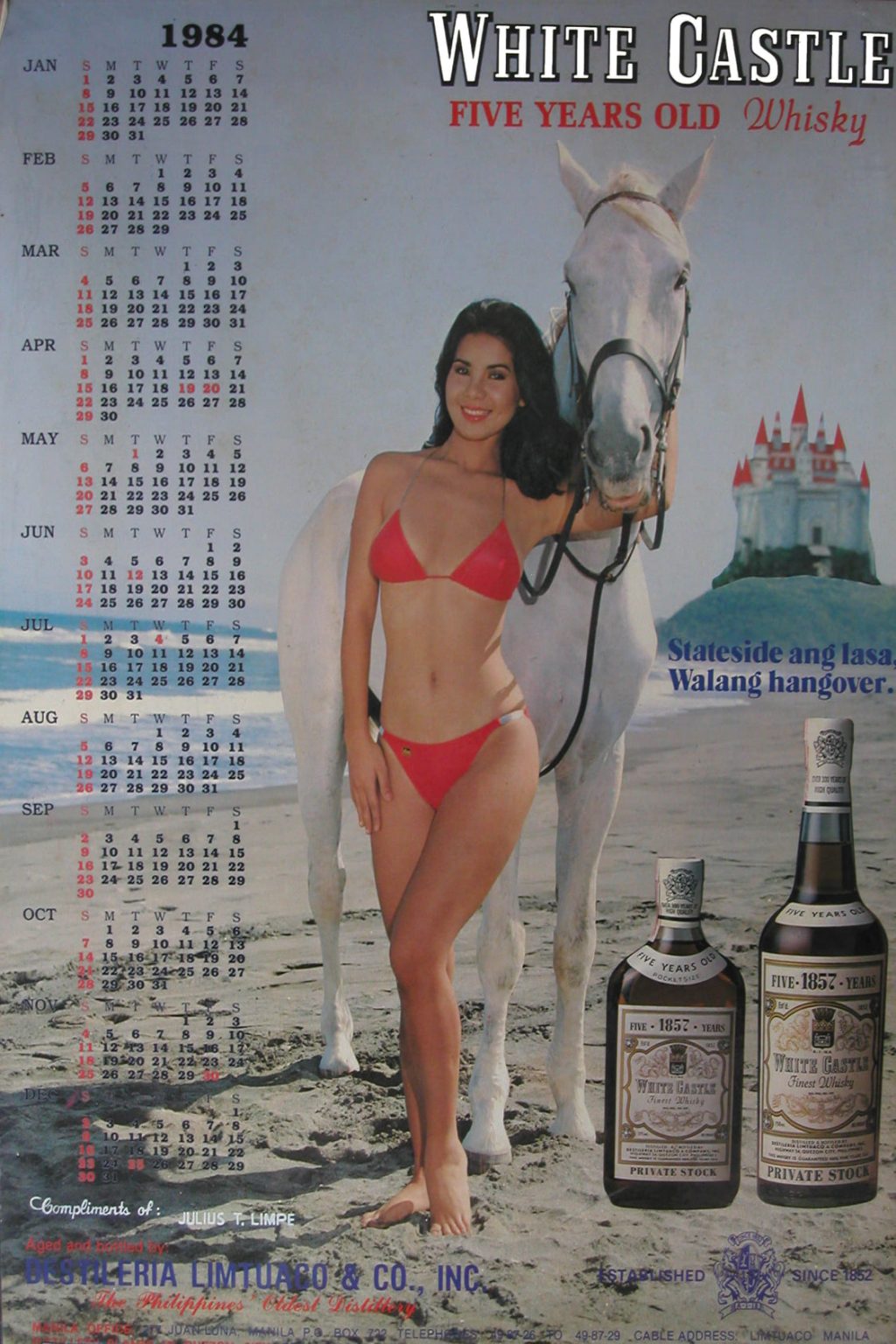 White Castle Whiskey Trends with 2021 Calendar Featuring a Guy for the