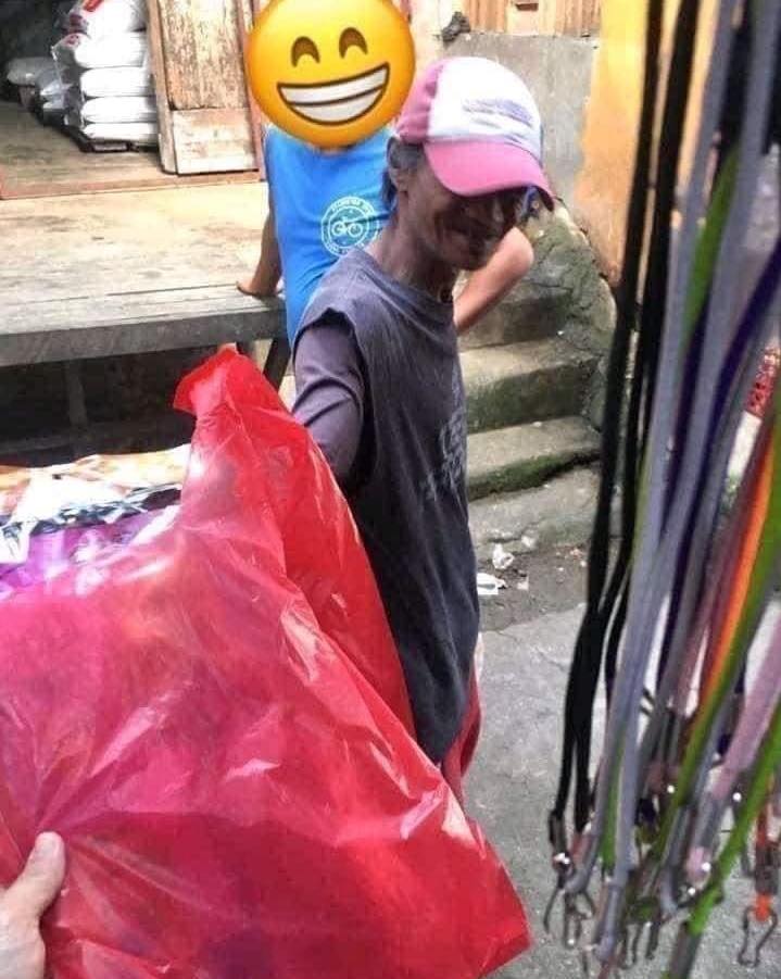 man buying a doll